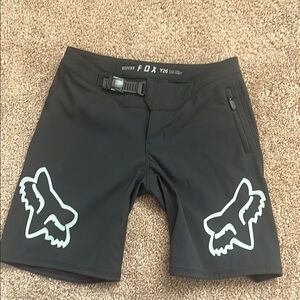 Fox Black Shorts with White Logo
